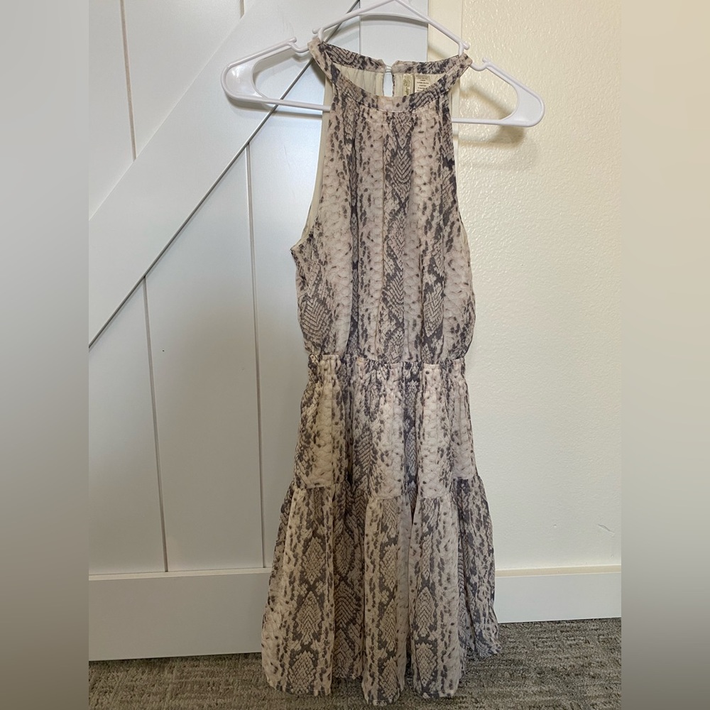 Small Japna Snakesin detail Sun Dress